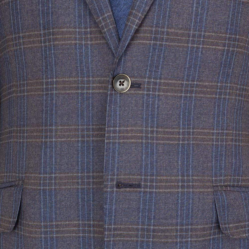 LANIFICIO F.LLI CERRUTI BLUE CHECK JACKET