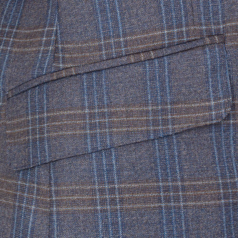 LANIFICIO F.LLI CERRUTI BLUE CHECK JACKET