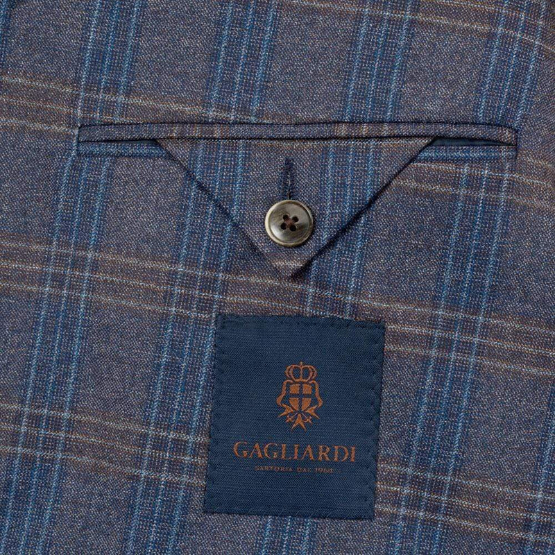 LANIFICIO F.LLI CERRUTI BLUE CHECK JACKET