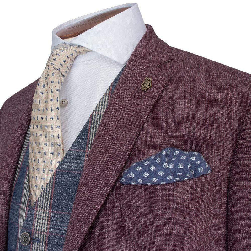 LANIFICIO F.LLI CERRUTI RASPBERRY MELANGE BASKETWEAVE JACKET