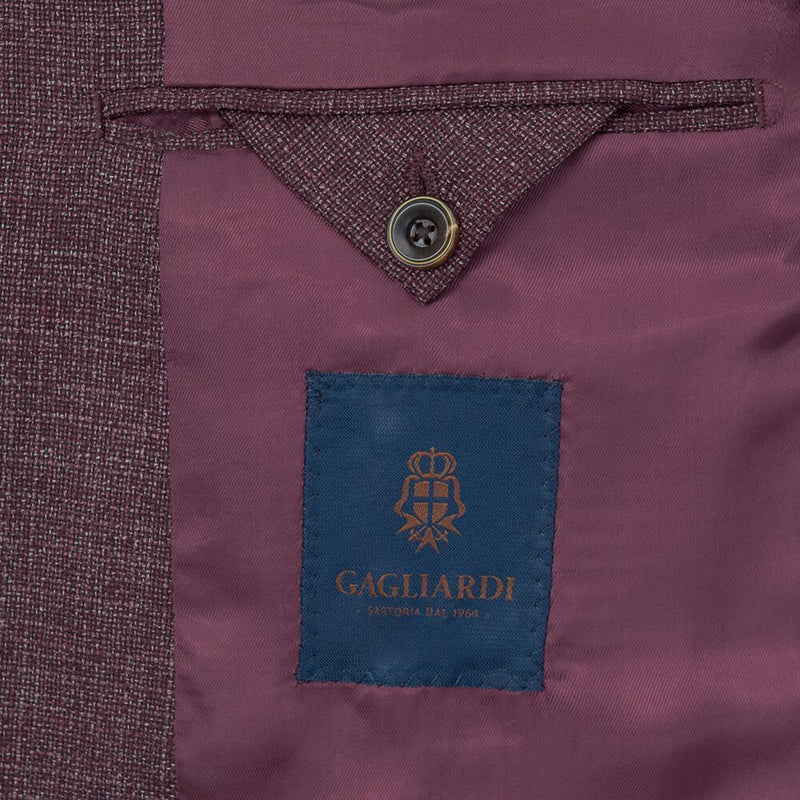 LANIFICIO F.LLI CERRUTI RASPBERRY MELANGE BASKETWEAVE JACKET