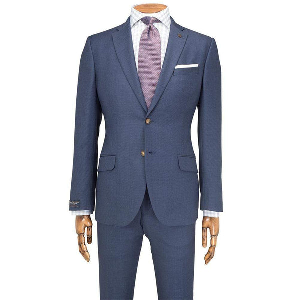 DI FABIO CLOTH BLUE BIRDS EYE SUIT