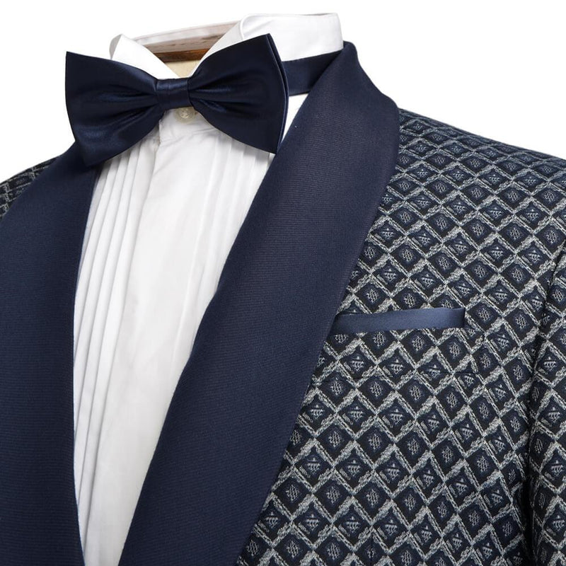 DIAMOND JACQUARD EVENING JACKET