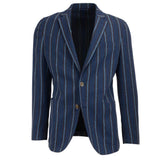 BLUE STRIPE BOUCLE JACKET