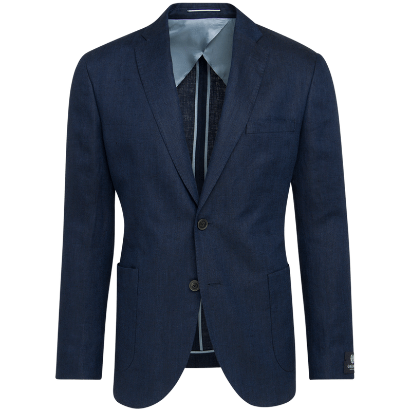 NAVY HERRINGBONE JACKET