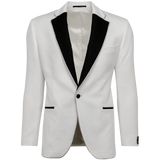 WHITE JACQUARD DINNER JACKET