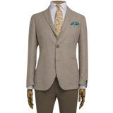 LIGHT BROWN BASKETWEAVE JACKET