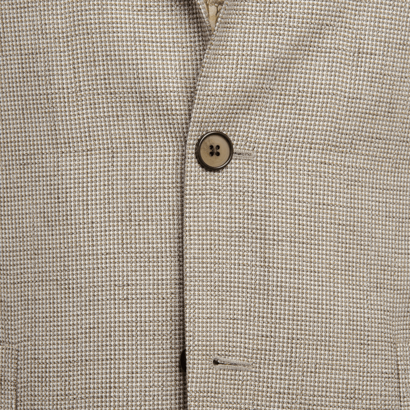 LIGHT BROWN BASKETWEAVE JACKET