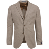 LIGHT BROWN BASKETWEAVE JACKET