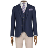 NAVY MICROWEAVE JACKET