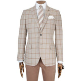 BASKETWEAVE JACKET BEIGE & ORANGE