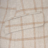 BASKETWEAVE JACKET BEIGE & ORANGE