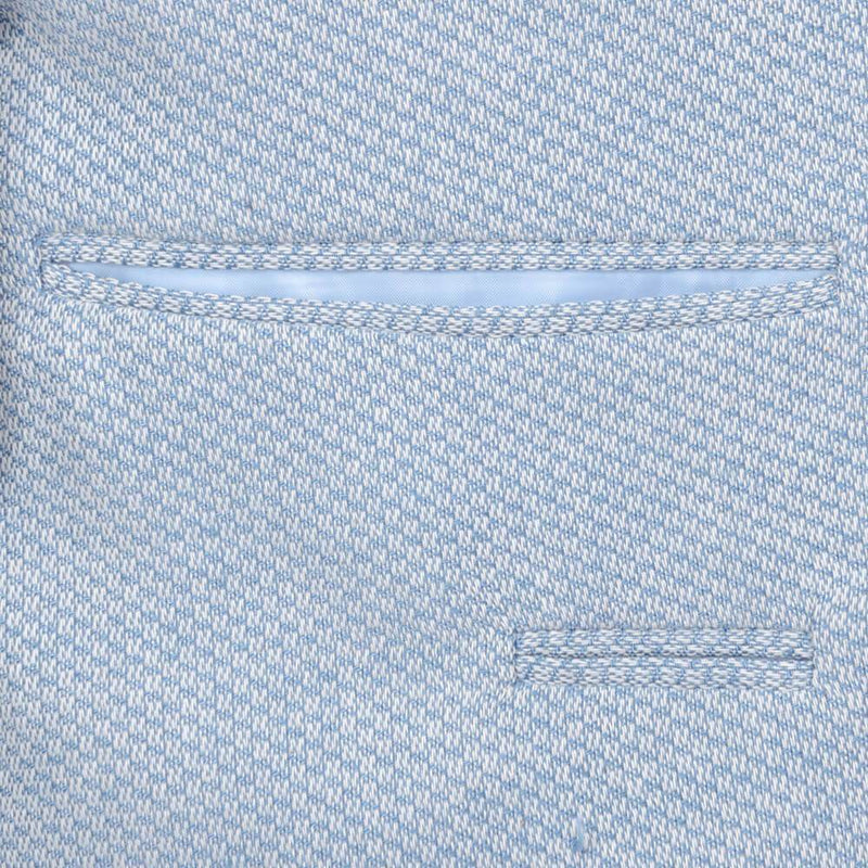 SKY BLUE TEXTURED WEAVE JACKET