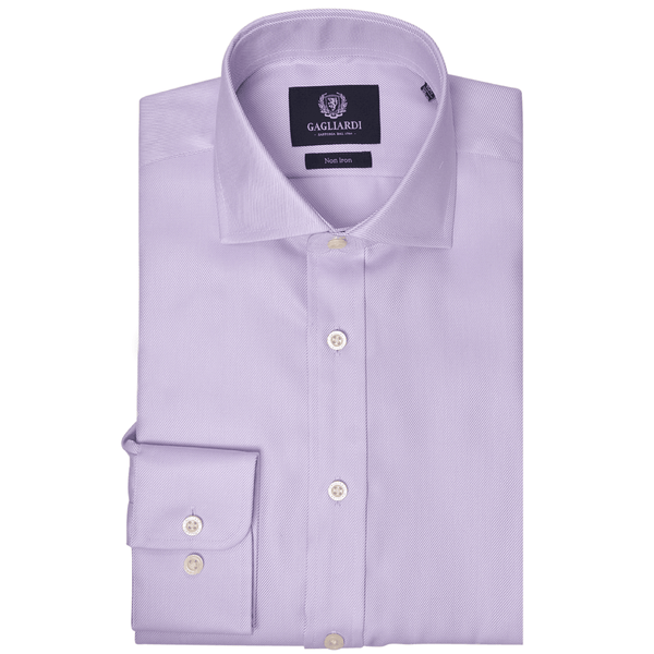 CHEMISE LILAC CUTAWAY COLLAR SINGLE CUFFED