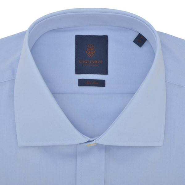 SKY POPLIN CUTAWAY COLLAR NON-IRON