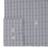 ROYAL BLUE & GREY MICRO CHECKED - SLIM