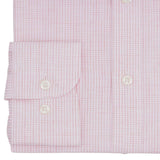 CHEMISE PINK MELANGE GINGHAM CHECK - SLIM