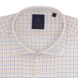 CHEMISE ROYAL BLUE & YELLOW CHECK - SLIM