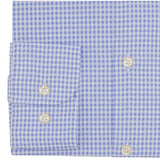 MID BLUE GINGHAM - SLIM