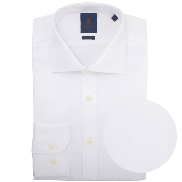 CHEMISE  WHITE CUTAWAY COLLAR STRETCH - SLIM