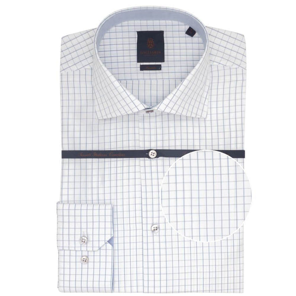 CHEMISE SKY WINDOWPANE - SLIM