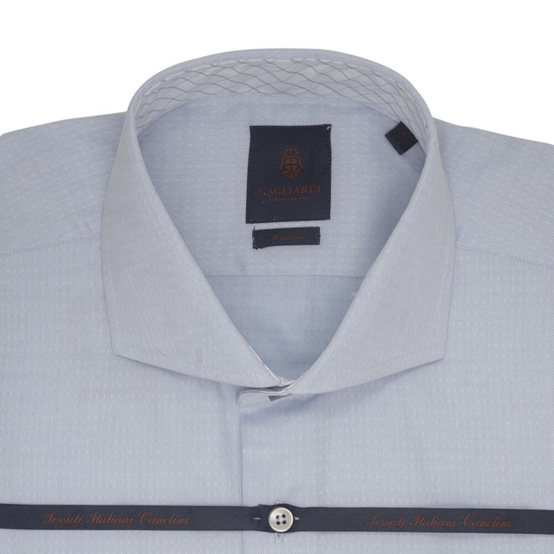 CHEMISE SKY BLUE JACQUARD - SLIM