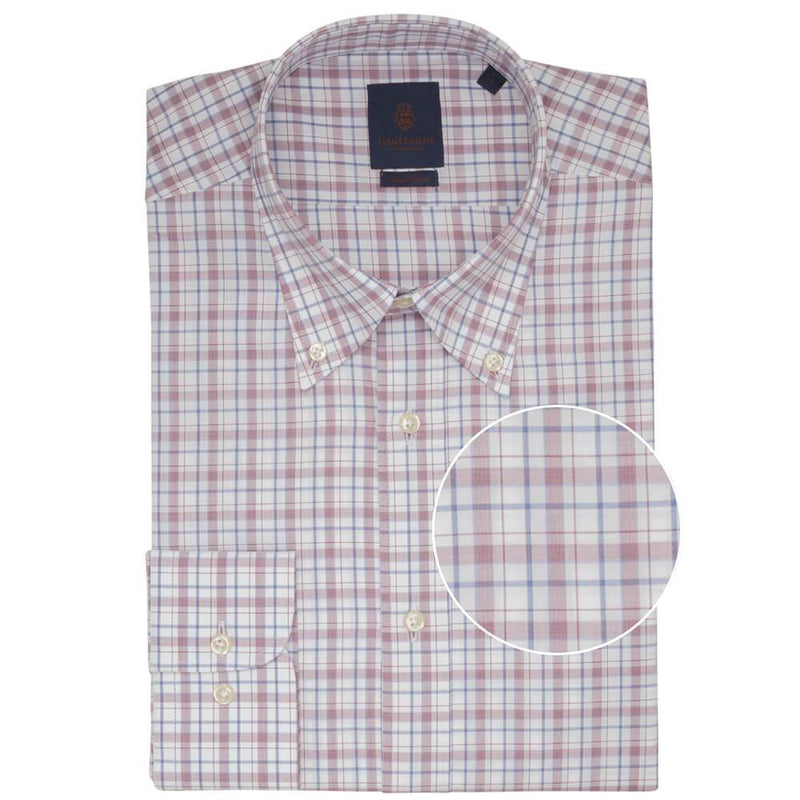 CHEMISE RED AND BLUE OVERCHECK - SLIM