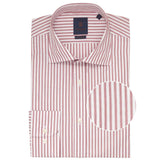 CHEMISE RED MULTISTRIPE - SLIM