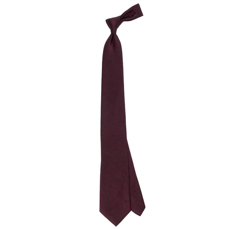 Cravate en soie couleur Burgundy Unie