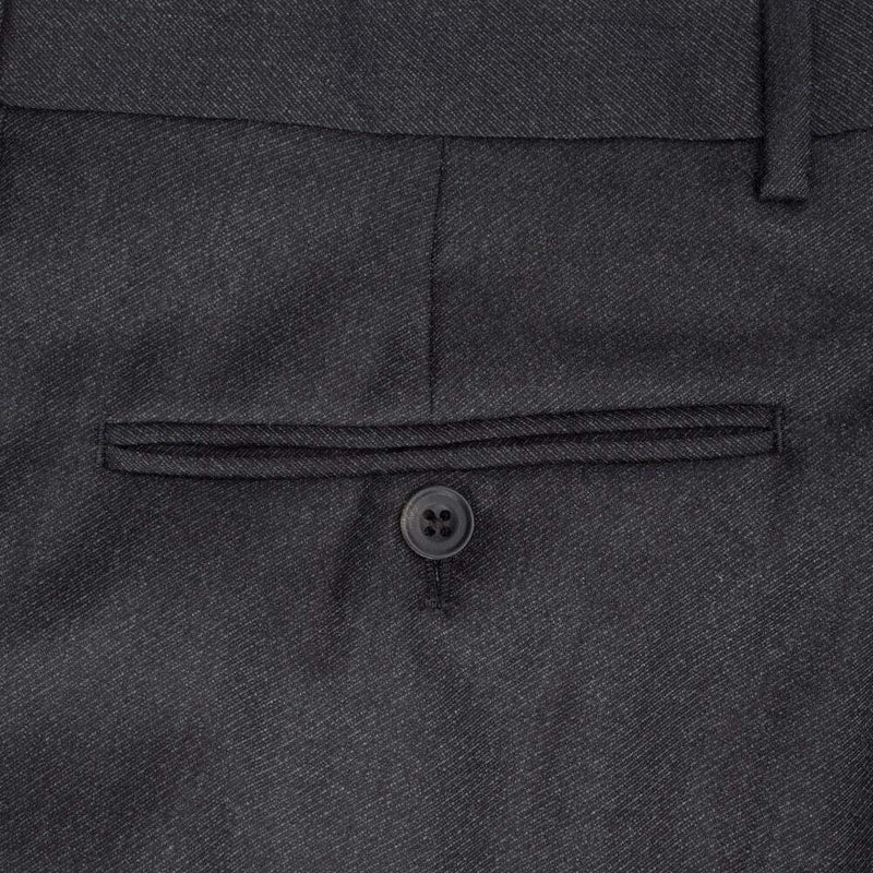 LANIFICIO ING. LORO PIANA CHARCOAL GREY CAVALRY (2 PIECES/GRIS CHARBON)