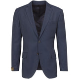 LANIFICIO ING. LORO PIANA NAVY BIRDSEYE TONAL STRIPE SUIT