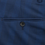 ERMENEGILDO ZEGNA BLUE TONAL CHECK