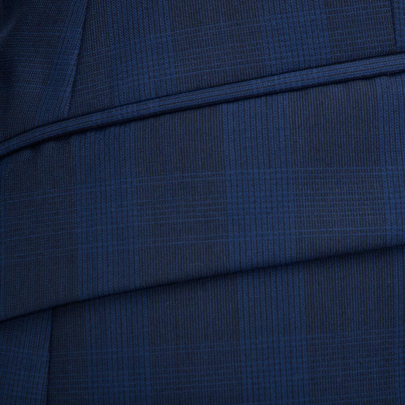 ERMENEGILDO ZEGNA BLUE TONAL CHECK