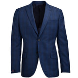 ERMENEGILDO ZEGNA BLUE TONAL CHECK