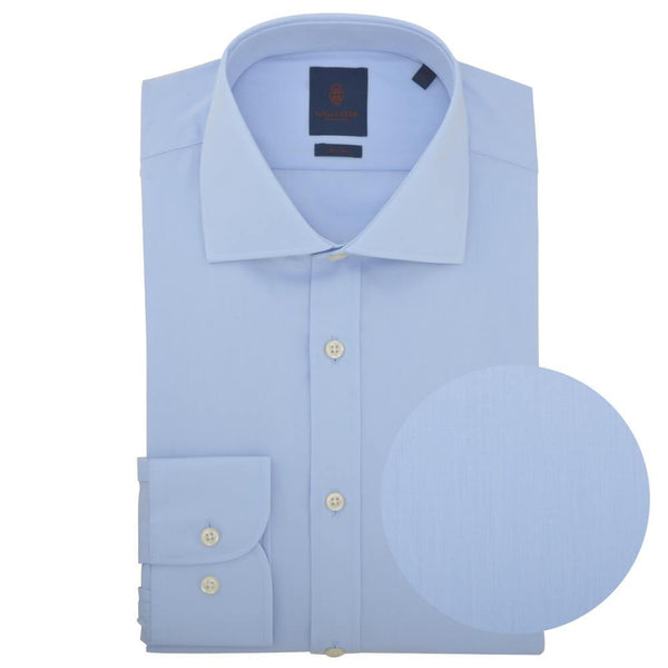 Chemise Bleu Ciel et rayures blanches